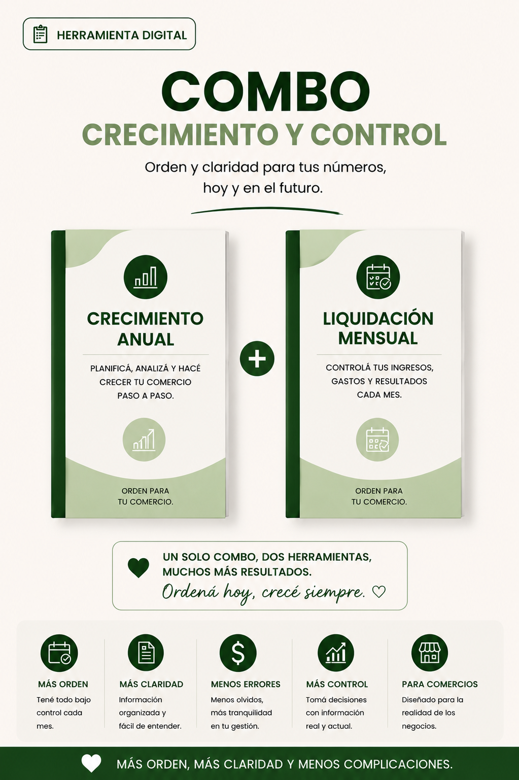 Combo Crecimiento y Control para Comercios Argentinos