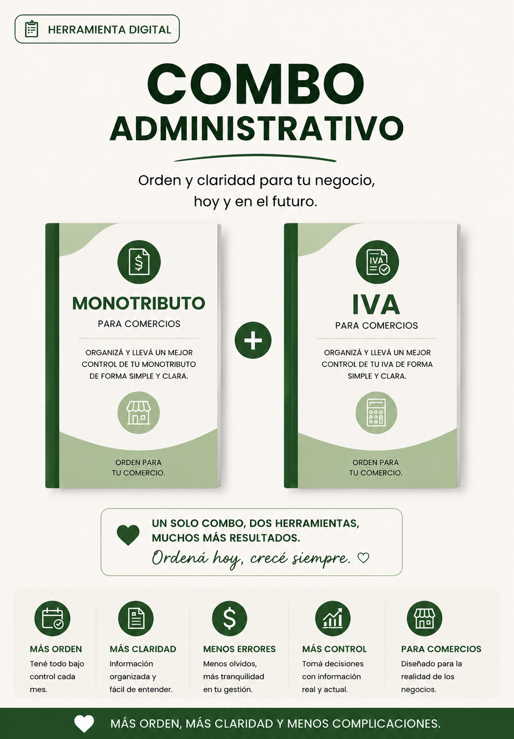Combo Administrativo para Comercios Argentinos